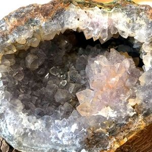 Amethyst geode cluster cave